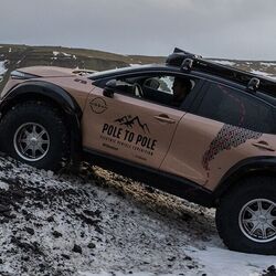A modified Nissan Ariya electric car is being used for the 27,000+ kilometres journey spanning 14 countries across three continents.
