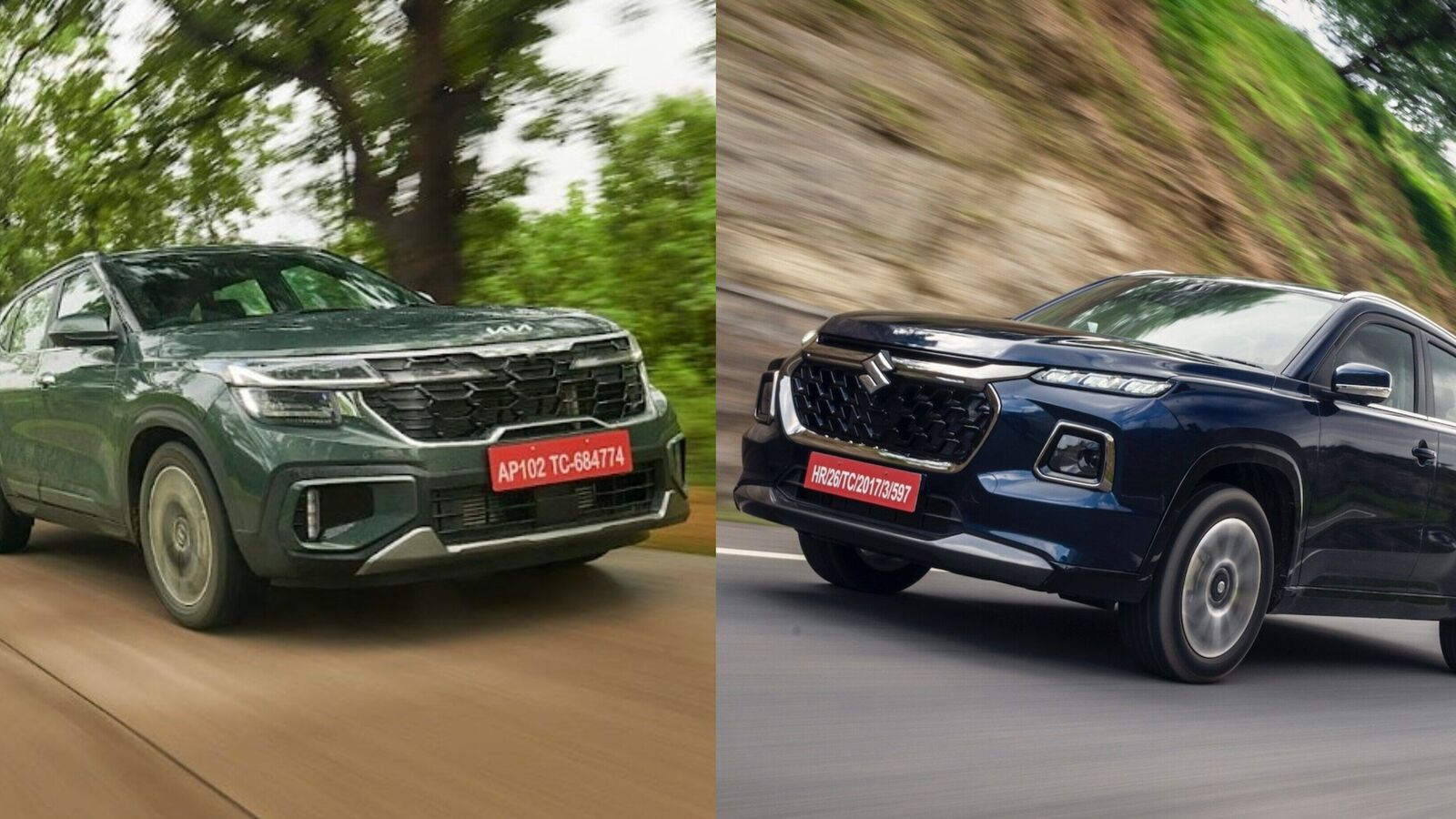 Kia Seltos Facelift Vs Maruti Suzuki Grand Vitara: Which Fits Your ...