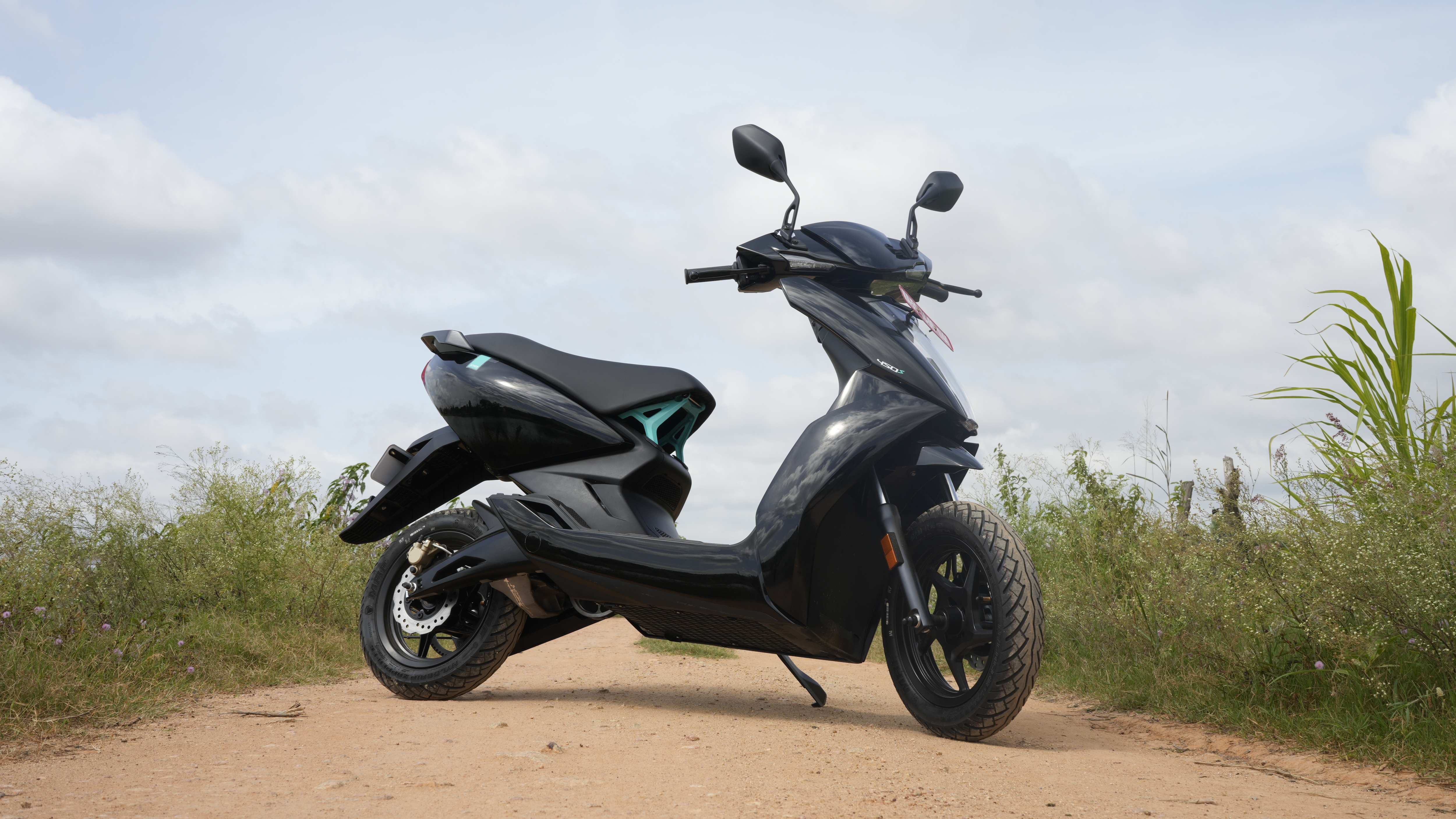 Ather 450S comes visually the same as the brand's flagship 450X electric scooter.