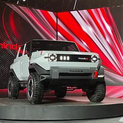 Mahindra Thar.e electric concept SUV has made its first appearance on global stage at an event in South Africa on August 15.