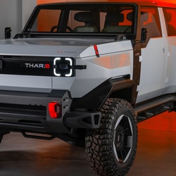 Mahindra and Mahindra unveiled the electric concept version of the Thar SUV in South Africa on August 15. Christened as Mahindra Thar.e, the concept car previews the future of the SUV which is considered India's true blue off-roader.