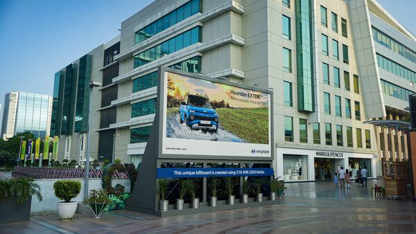 The outdoor installation for Hyundai Exter has won the Asia Book of Records and India Book of Records titles. Hyundai Exter
