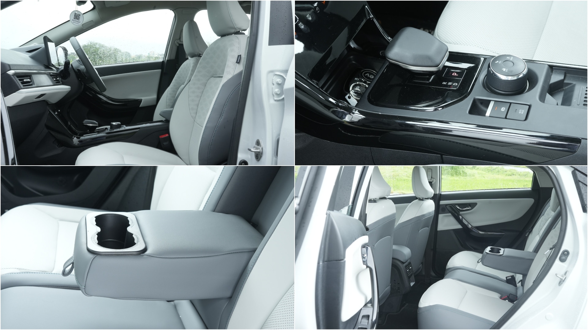 The white and grey leatherette upholstery feels premium, while the front seats gets ventilation. There's no change in the cabin's proportions over its predecessor. 