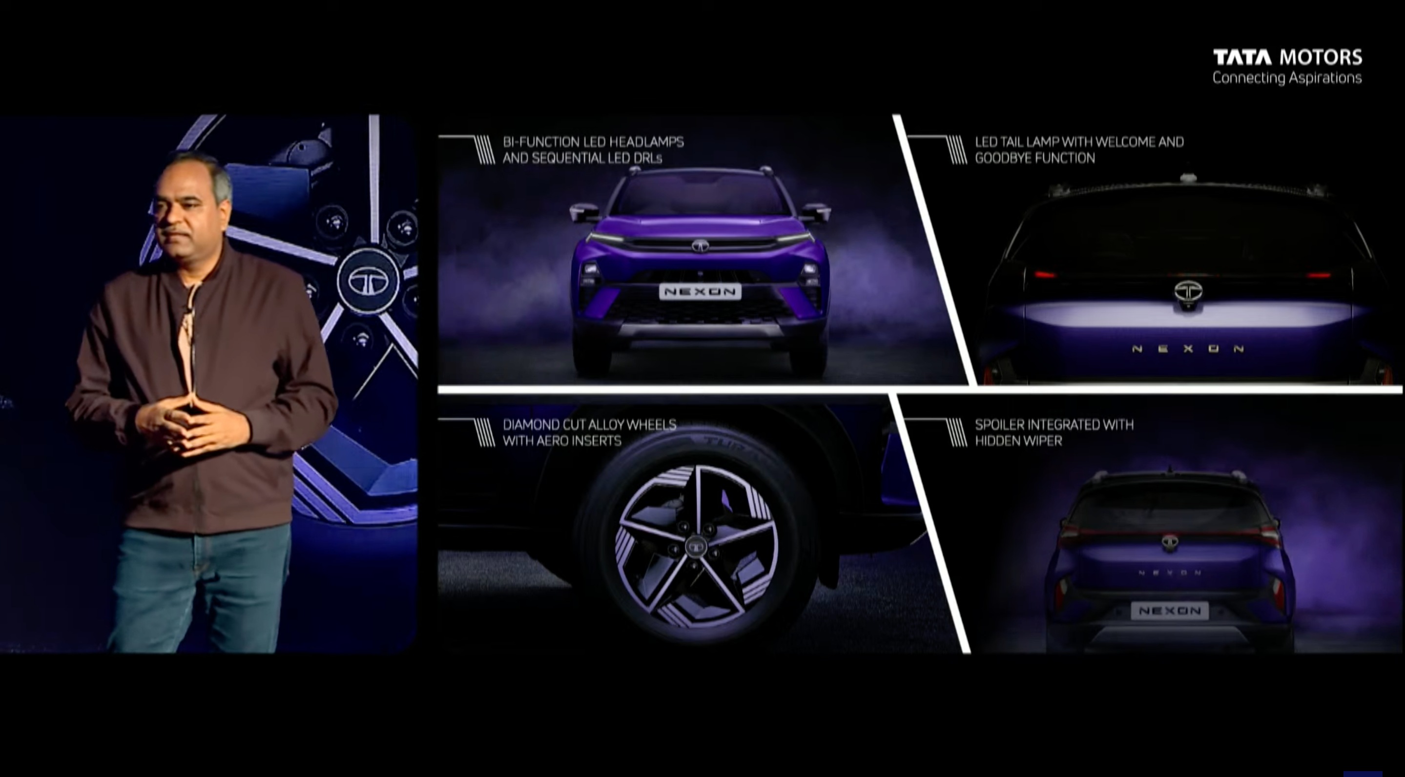 Sailesh Chandra, MD of Passenger and Electric Mobility at Tata Motors, explains the exterior design language of the new Nexon and Nexon EV facelift. Tata Nexon and Nexon EV launch
