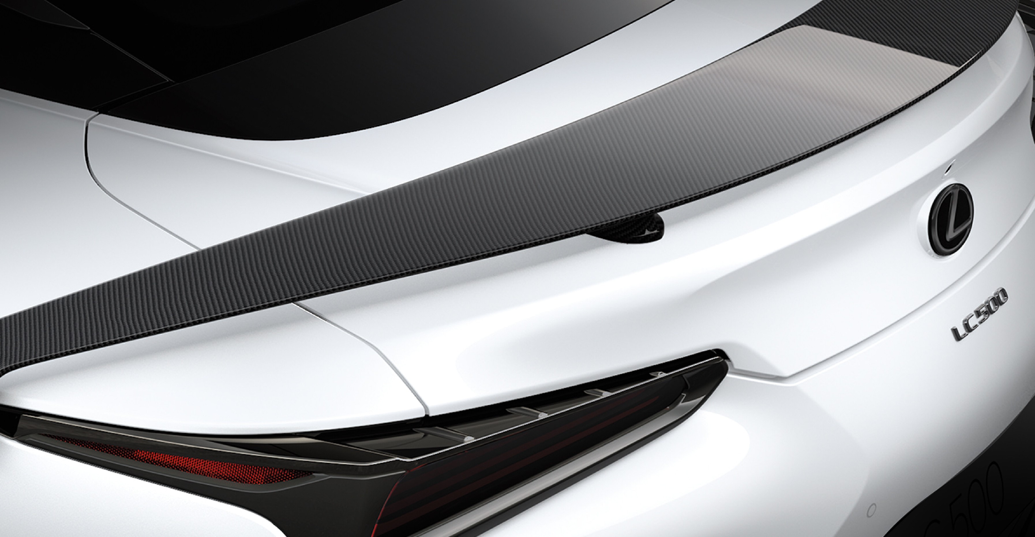 The 2024 Lexus LC 500h Limited Edition gets a fixed carbon fibre rear wing and front bumper canards for better aerodynamics 2024 Lexus LC 500h Limited Edition