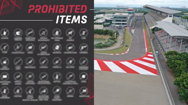 MotoGP Bharat Prohibited items