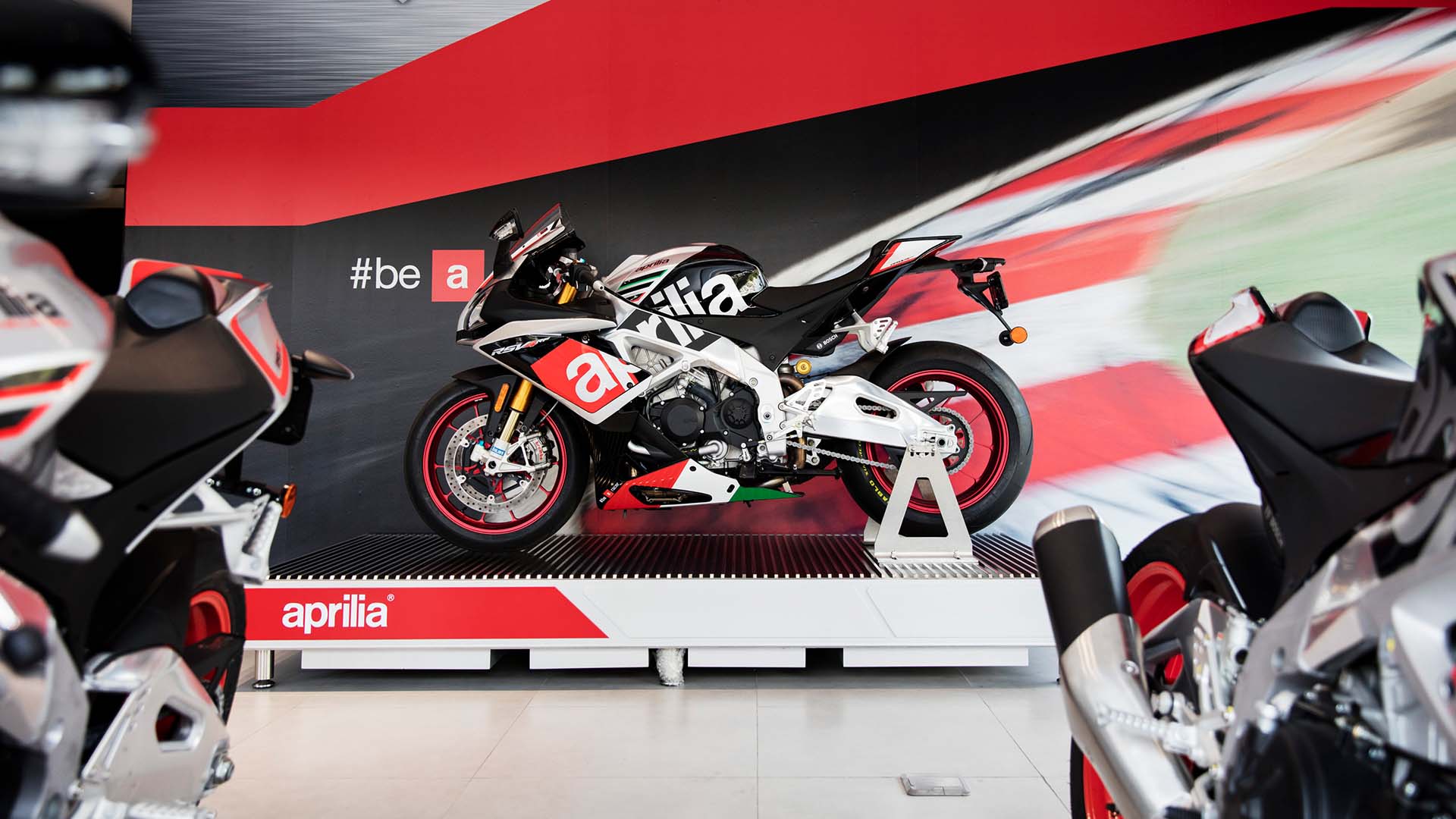 Piaggio has three Motoplex stores in India located in Pune, Bengaluru and Chennai Motoplex showroom Aprilia