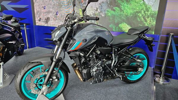 yamaha mt-07 grabs eyeballs at motogp bharat 2023