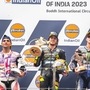 VR46 rider Marco Bezzecchi took an uncontested win in the inaugural Indian GP main race. Also finishing on the podium were Jorge Martin and Fabio Quartararo  (Grand Prix of India/MotoGP)