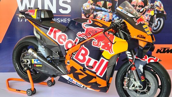 2023 ktm rc16 motogp stands out at indian gp showcase