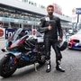 John Abraham rode BMW Motorrad's flagship motorcycle at BIC during the 2023 MotoGP.