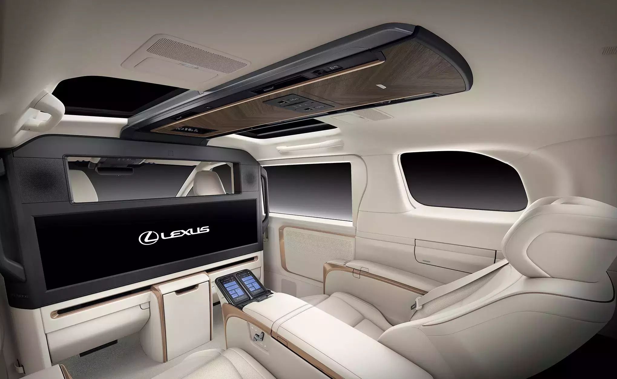 The 2023 Lexus LM gets a 48-inch widescreen with the four-seater version boasting captain seats with adjustability and massage function 2023 Lexus LM