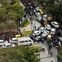 Vehicles stranded in massive traffic congestion in the Outer Ring Road corridor in Bengaluru on Wednesday. (HT_PRINT)
