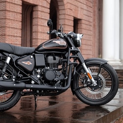 Royal Enfield witnessed a sales slump in the 350cc category, while bigger motorcycles posted four per cent growth.