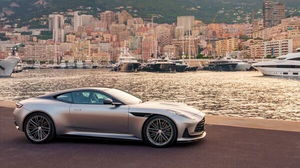 The DB12 has a low-slung profile which is tailormade to underline its aerodynamic credentials. While from many angles, it may appear similar to the DB11, the new Aston Martin logo leaves no doubt that this here is the absolute latest that the British manufacturer has on offer.