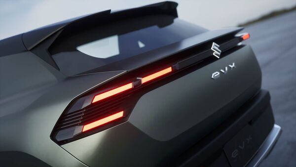 The eVX will come equipped with a 60 kWh lithium-ion battery pack. Though Maruti Suzuki had previously said that the EV will offer 550 kms of range, Suzuki has said that it will have 500 kms range in a single charge. (Image courtesy: CarWatch) The eVX will come equipped with a 60 kWh lithium-ion battery pack. Though Maruti Suzuki had previously said that the EV will offer 550 kms of range, Suzuki has said that it will have 500 kms range in a single charge. (Image courtesy: CarWatch)