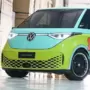 Scooby-Doo themed Volkswagen ID.Buzz mimics the original van from the show