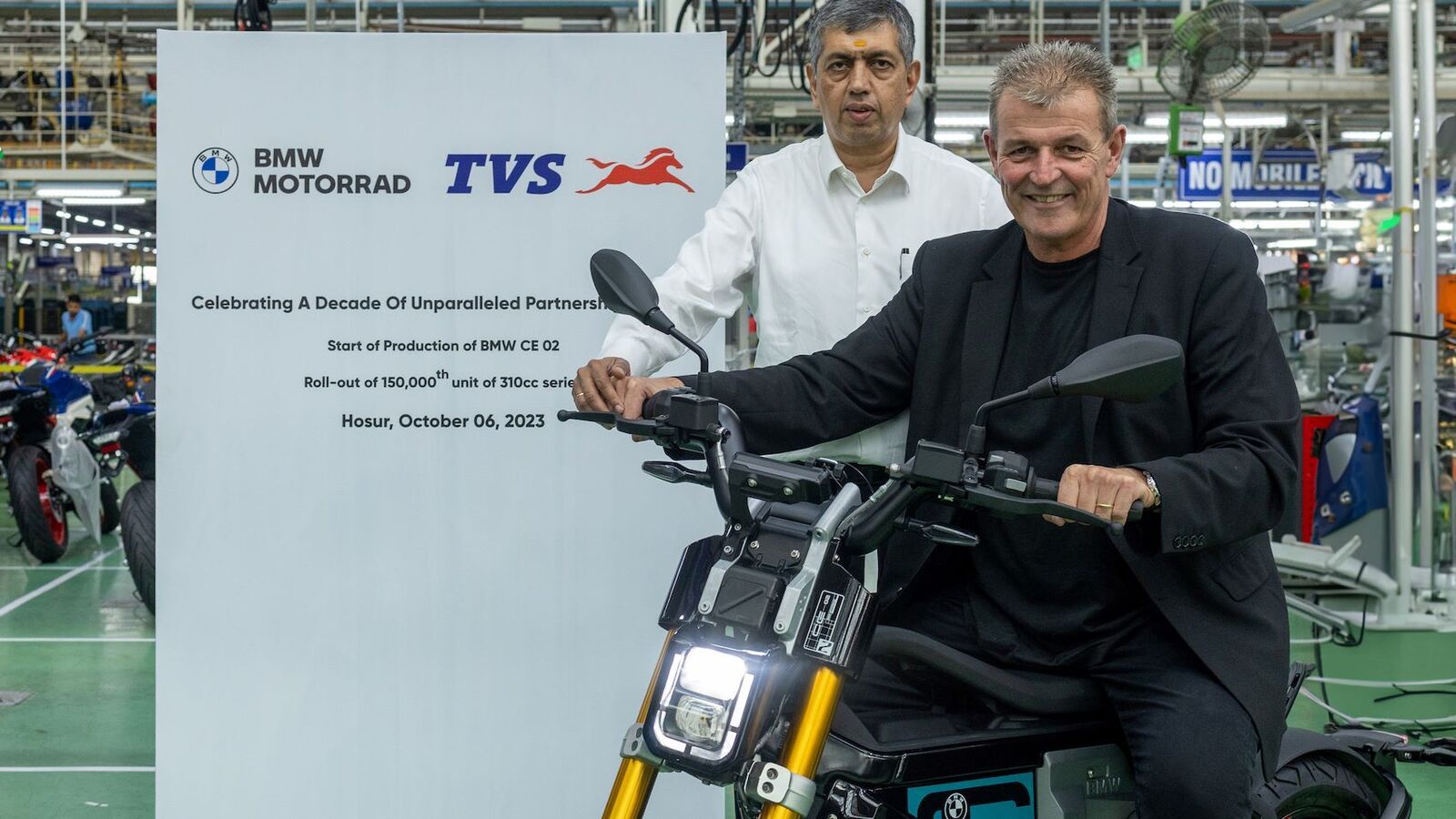 BMW CE 02 production starts at TVS' Hosur factory