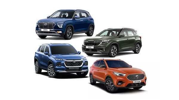 Hyundai Creta and Maruti Suzuki Grand Vitara and MG Astor and Kia Seltos