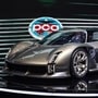 A Porsche Mission X concept electric hypercar is also seen at the Geneva International Motor Show. Presented for the first time to the world in June of this year, the Porsche Mission X will eventually become a successor to the Porsche 918 Spyder. (Bloomberg)