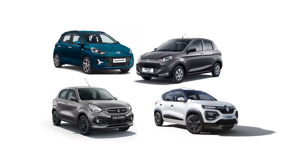 Maruti Suzuki Alto K10 and Maruti Suzuki Celerio and Hyundai Grand i10 Nios and Renault Kwid