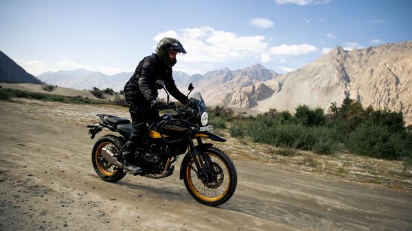 The Himalayan 452 now comes with liquid cooling, Ride by Wire, a six-speed gearbox and an all-digital console, some of the many first for a Royal Enfield motorcycle Royal Enfield Himalayan 452