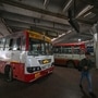 People seen inside Inter State Bus Terminal at Kashmiri Gate in New Delhi. The state government has banned entry of BS3 and BS4 diesel buses from neighbouring states to battle rising pollution.  (Photo by Sanchit Khanna/ Hindustan Times) (Hindustan Times)