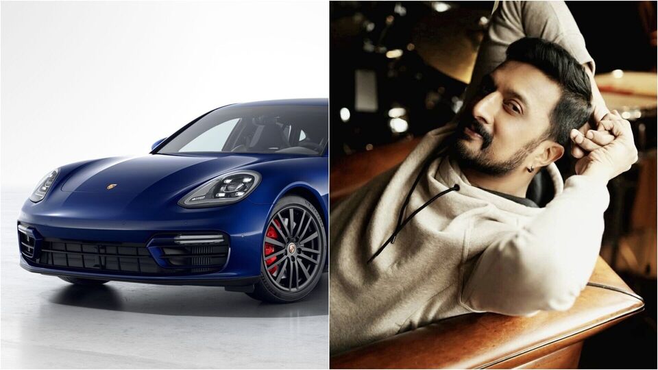 Kichcha Sudeepa Porsche Panamera GTS