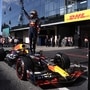 Red Bull's Max Verstappen celebrates after winning the Brazilian Grand Prix on Sunday, November 5. (REUTERS)