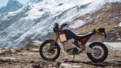 In pics Himalayan Electric adventure motorcycle at EICMA 2023