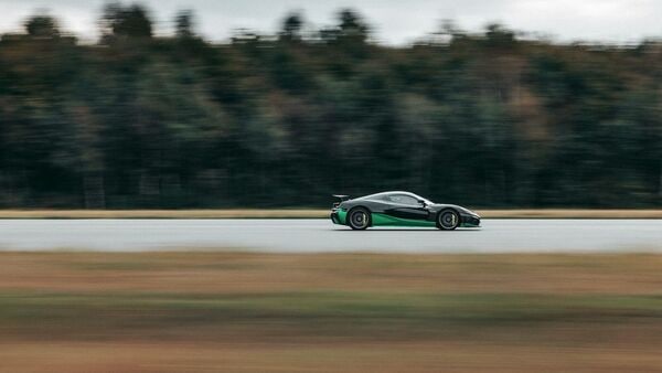 The Nevera touched a speed of 275.74 kmph while being driven in reverse, shattering the previous best record speed of 165.08 kmph. The fact that the electric supercar was able to achieve this speed in reverse - where factors such as aerodynamics and stability become extremely crucial, is being hailed as a massive achievement. The Nevera touched a speed of 275.74 kmph while being driven in reverse, shattering the previous best record speed of 165.08 kmph. The fact that the electric supercar was able to achieve this speed in reverse - where factors such as aerodynamics and stability become extremely crucial, is being hailed as a massive achievement.