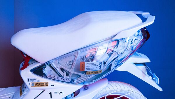 Ather 450X with transparent body panels.