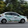 File photo of an Uber taxi on the move in Delhi. (Hindustan Times)