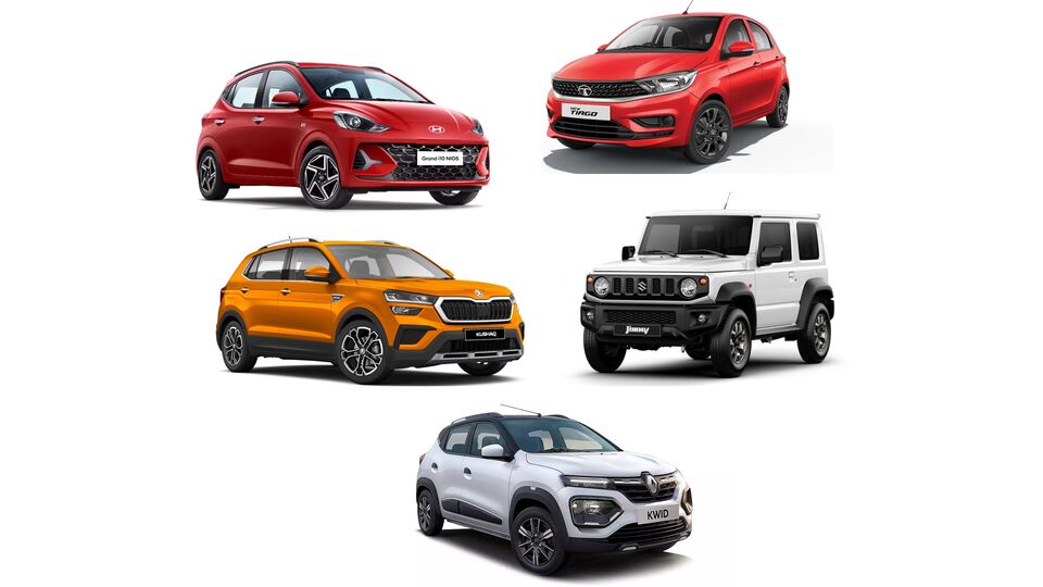 Tata Tiago, Renault Kwid, Maruti Suzuki JImny, Skoda Kushaq, HYundai Grand i10 Nios