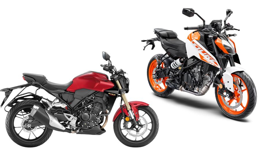 Honda CB300R KTM 250 Duke