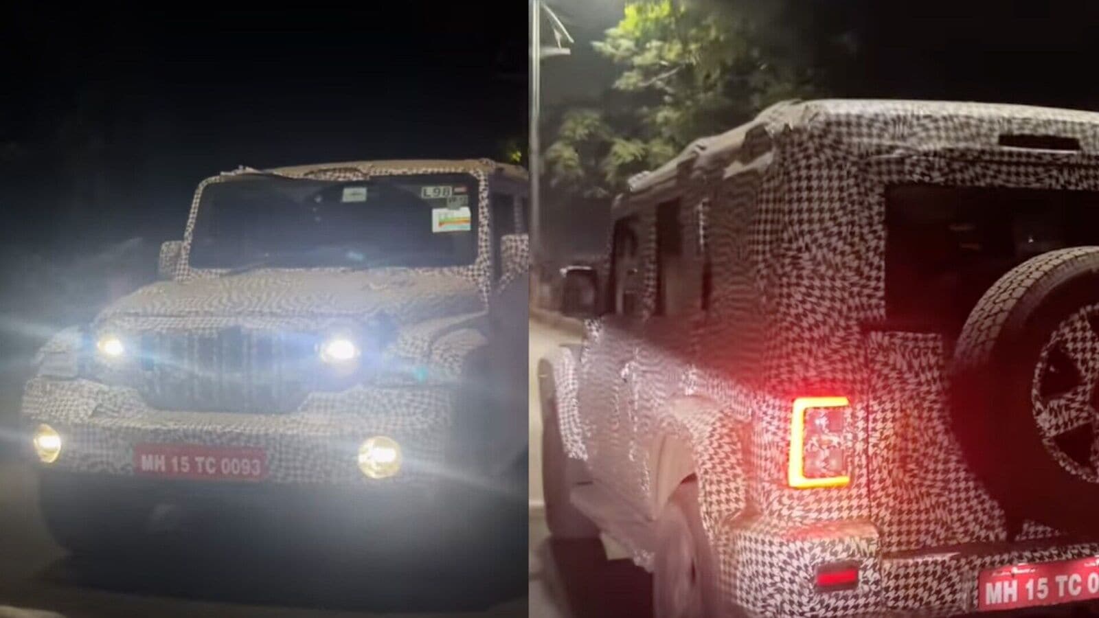 Mahindra’s five-door Thar SUV spotted testing again with sunroof