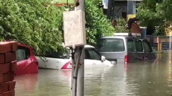 Cyclone Michaung flood cars