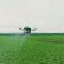 An electric aerial vehicles or EAV in action on a farmland in California. (Guardian Agriculture)