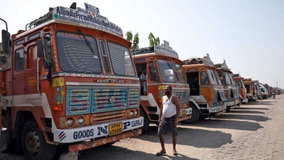 Trucks air-conditioned cabin