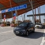 The Centre will soon replace physical toll plazas, like this one on the Delhi-Mumbai Expressway, and replace them with GPS-based toll collection system. The new technology will also make FASTags redundant. (Raj K Raj/HT Photo) (HT_PRINT)