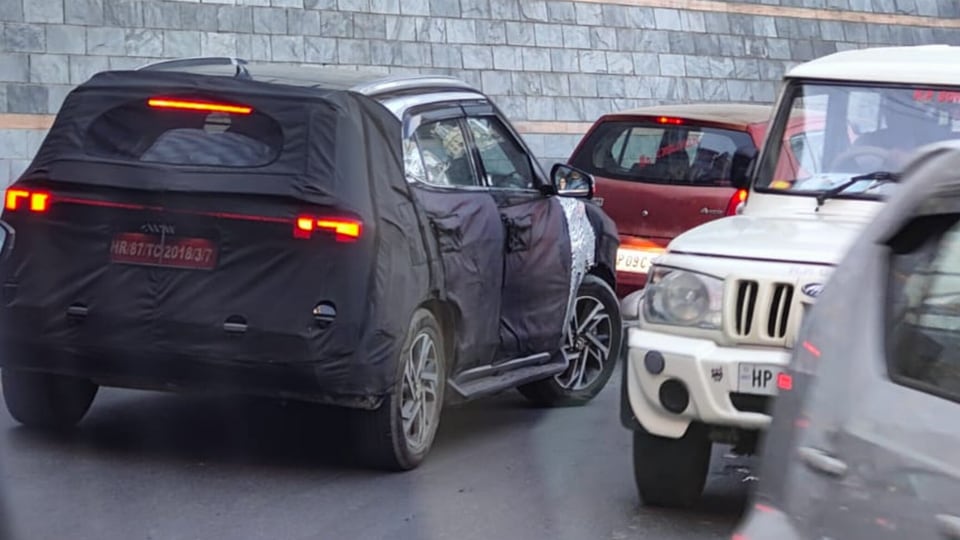 Hyundai Creta 2024 facelift spyshot