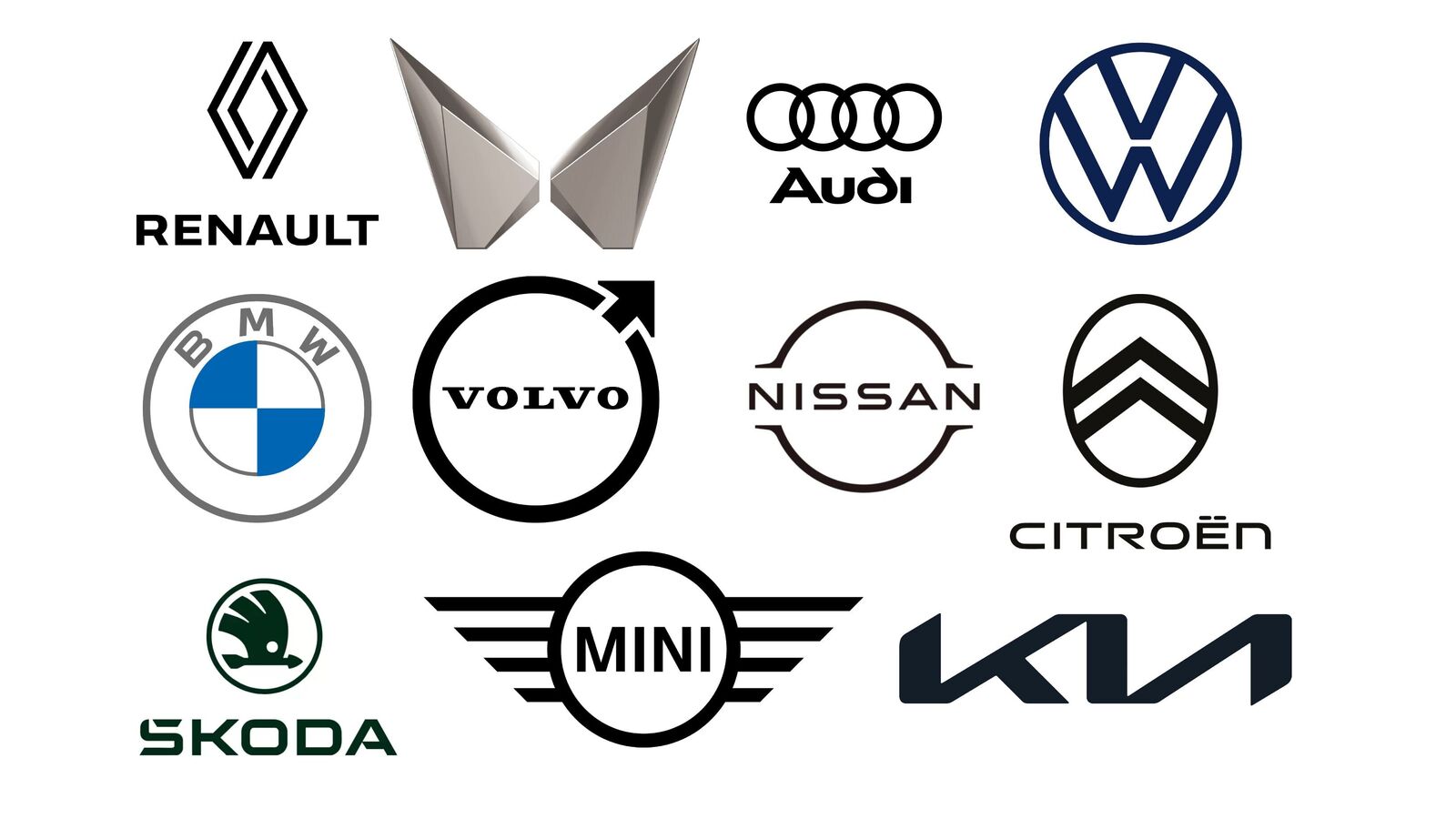 Carmakers shifting to minimal & simple logos, marking a shift in