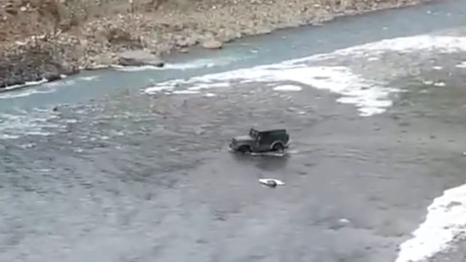 Mahindra Thar viral video