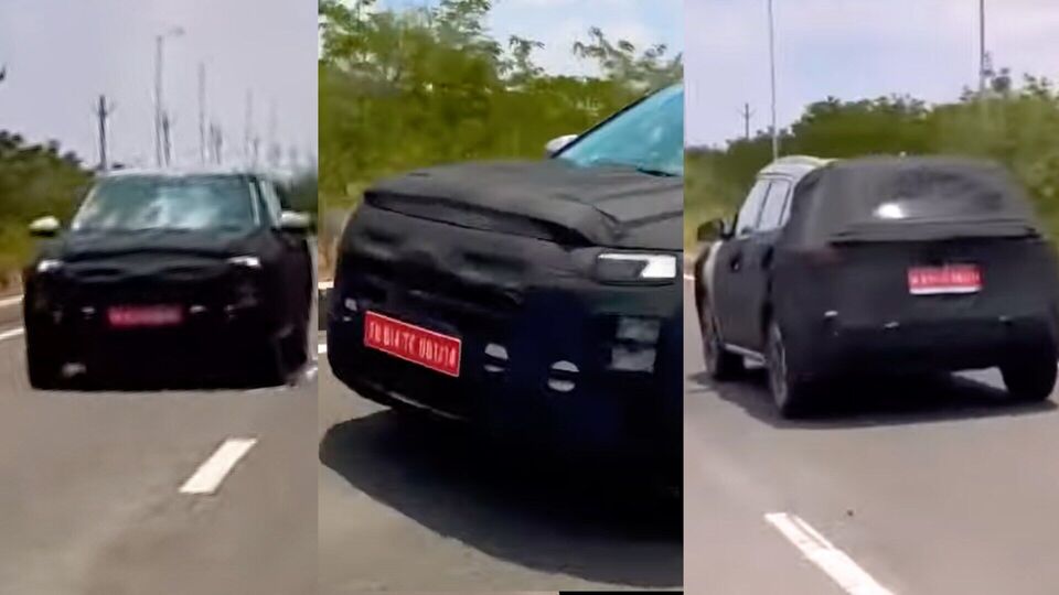 Hyundai Creta facelift spy shot