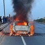 A Volvo C40 recharge has been seen getting engulfed in flames in Chattisgarh