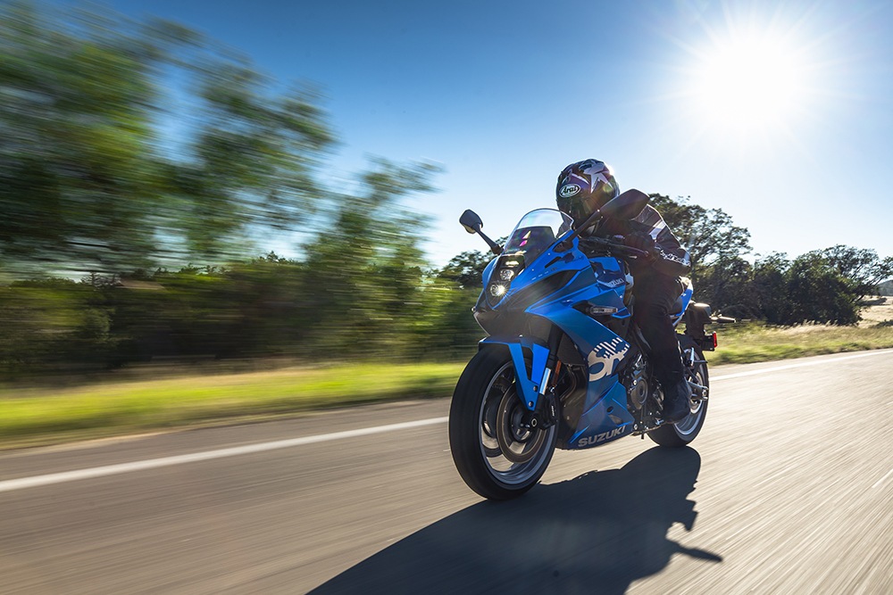The Suzuki GSX-8R draws power from the 776 cc parallel-twin motor tuned for 82 bhp and 78 Nm of peak torque Suzuki GSX-8R