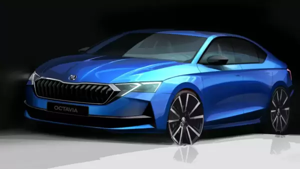 Next-gen Skoda Octavia to be unveiled on February 14. Official sketches  revealed