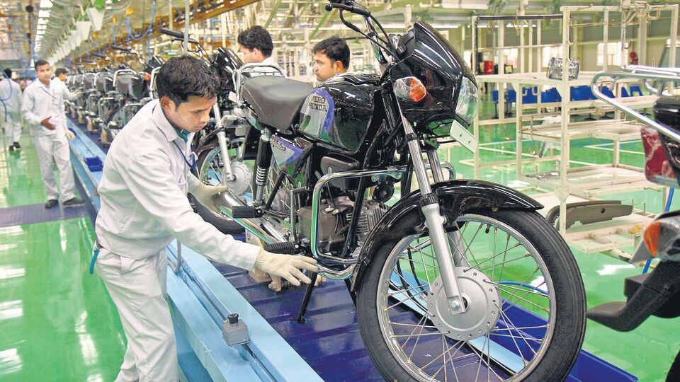Hero motorcycle production
