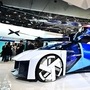 File photo: The XPeng AeroHT modular flying car which will enter mass production with pre-orders beginning in the fourth quarter of 2024 is displayed at the Consumer Electronics Show (CES) in Las Vegas. (AFP)