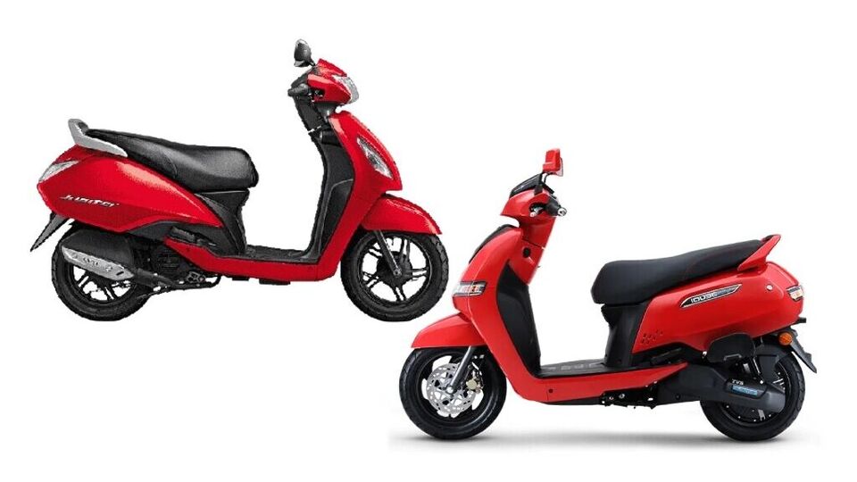 TVS Jupiter vs TVS iQube